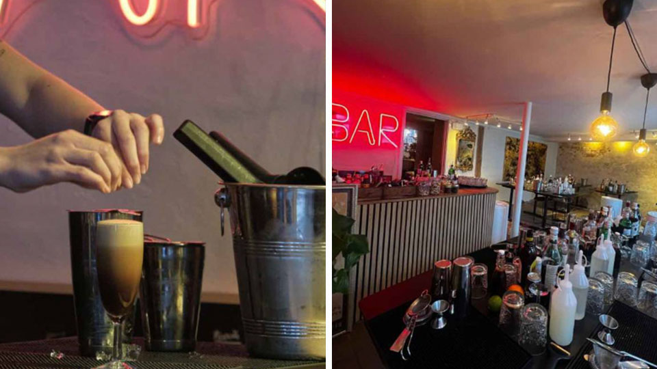 Deltager lærer at lave cocktails under et kursus hos Monkeybar i København.
